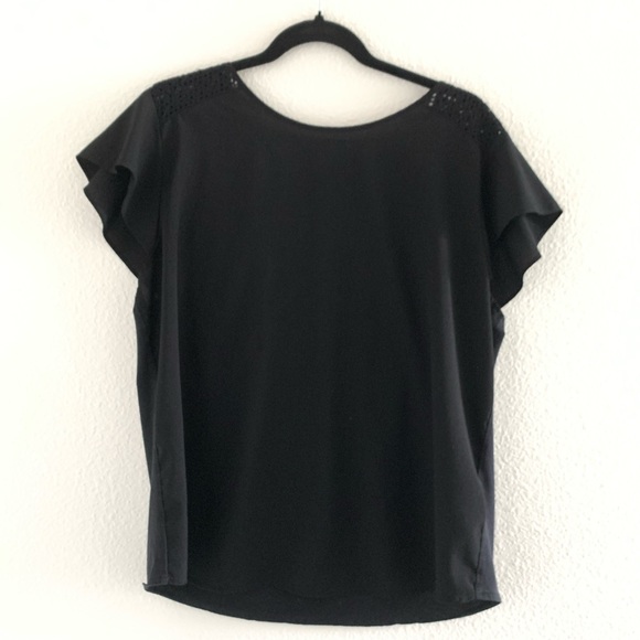 Van Heusen Tops - VAN HEUSEN Short Sleeve Lace Shoulder Top